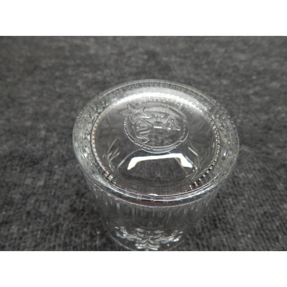SIA Snowflake Embossed Rocks Glass Set of 2 Clear Winter Holiday Barware